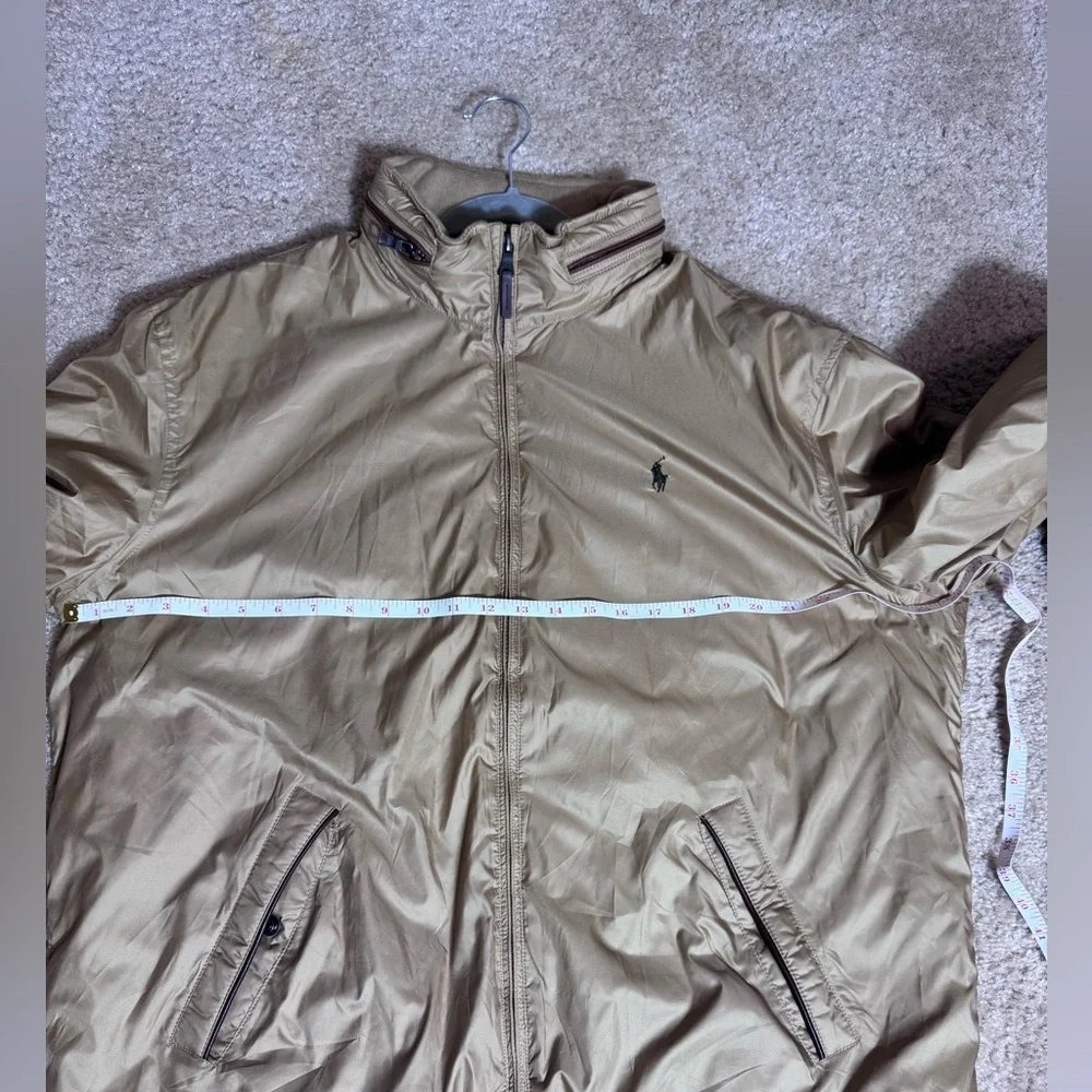 Polo Ralph Lauren Vintage Men's Jacket Beige Cotton Lined XL